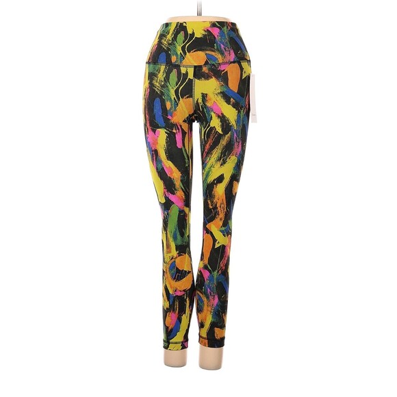 LULULEMON ATHLETICA Undertone Black Multi Wunder Train HR Tight 25" Leggings-US4 - Picture 1 of 8